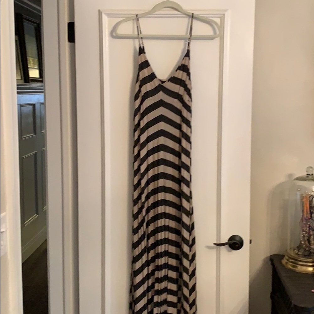 Aqua maxi dress